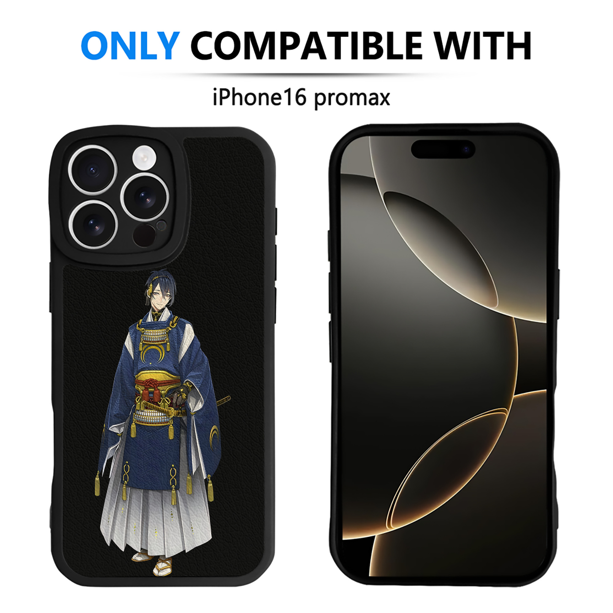 （画像用） 刀剣乱舞 Touken Ranbu 【iPhone 16シリーズ対応】シリコンスマホケース（レザー調） 材質：シリコン